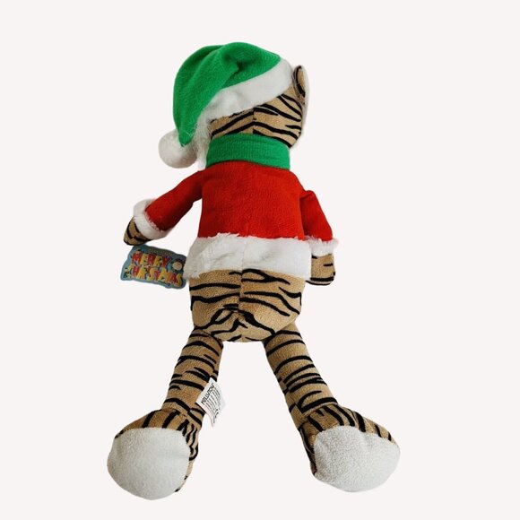 KellyToy Christmas Holiday Tiger Plush Festive Stuffed Animal Holiday Decor Gift - Picture 10 of 14